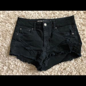 Black denim shorts!